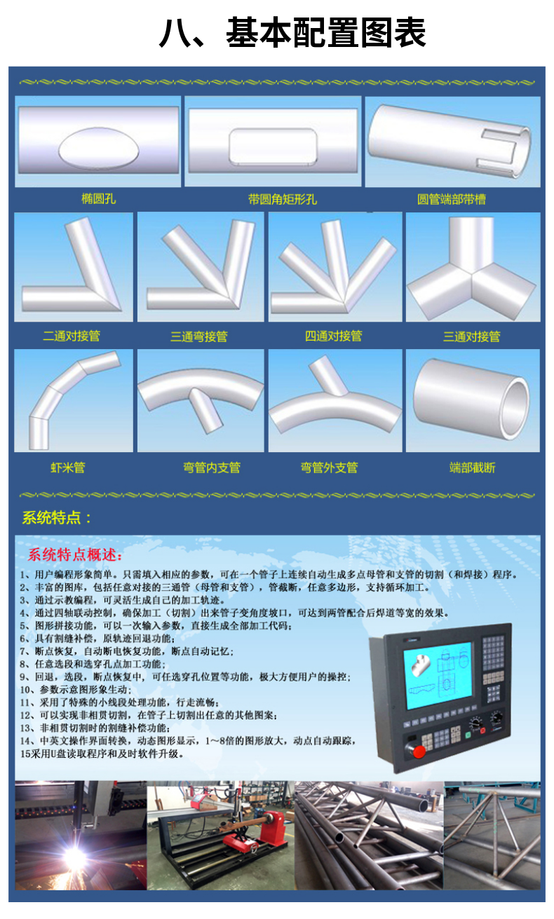 龍門式管板兩用數控等離子火焰切割機 (7)