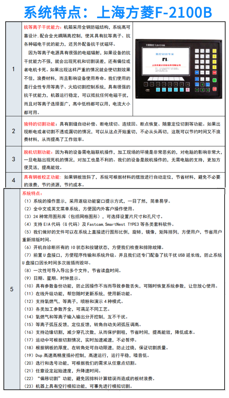 便攜式數控等離子火焰切割機 GC-1530HDX (5)